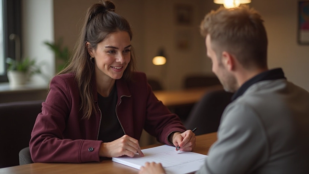 Profesionálna žena vedie finančné konzultácie s klientom pri stole s dokladmi